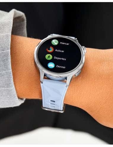 Reloj para Mujer Smartwatch Color Celeste de...