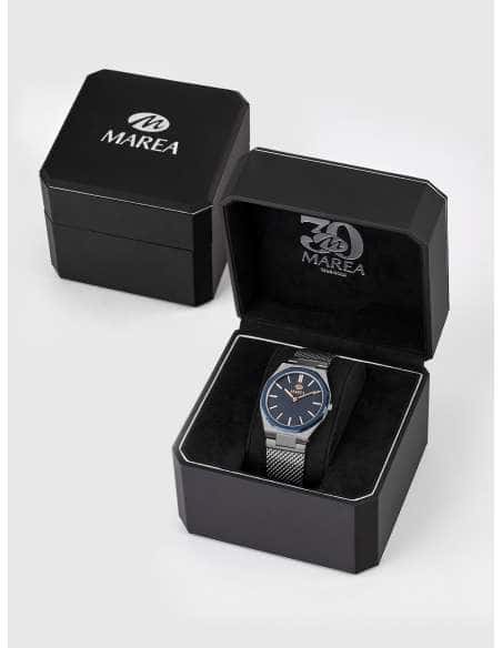 Reloj para Mujer con Correa Milanesa de Acero y Esfera Azul - Marea B54305/1