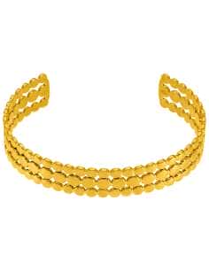 Pulsera para Mujer Rígida Abierta de Acero Dorado - Marea C02703/AB