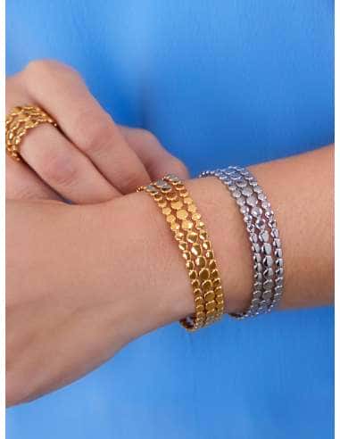 Pulsera para Mujer Rígida Abierta de Acero...