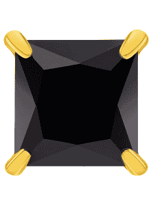 Pendiente para Hombre Circonita Negra - Marea C00101/38