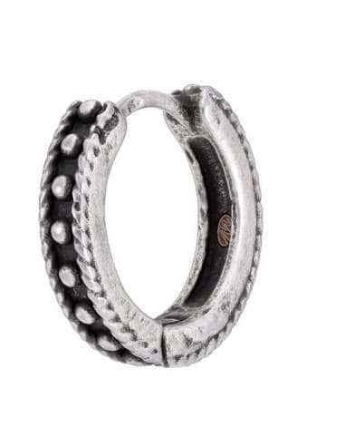 Pendiente para Hombre Aro Grabado Circculos - Marea C00101/40