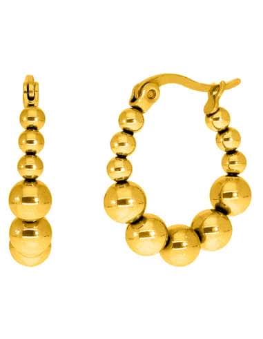Pendientes para Mujer Aro de Bolas de Acero Dorado - Marea C02701/AB