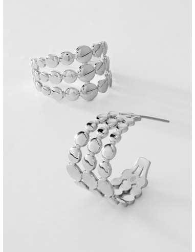 Pendientes para Mujer Aro Diseño con Círculos...
