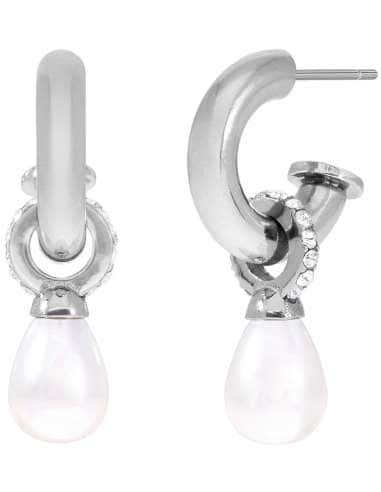 Pendientes para Mujer Perla con circonitas de Acero - Marea C02801/AC