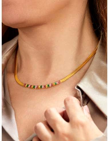 Collar para Mujer Egipcia con Circonitas...