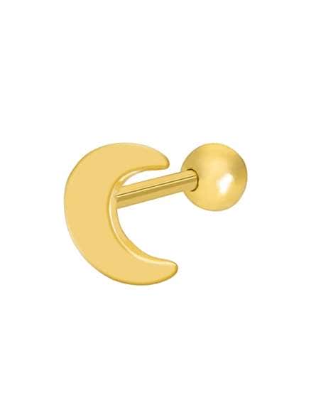 Piercing Luna en Plata de Ley chapado en oro - Marea D02510/AG
