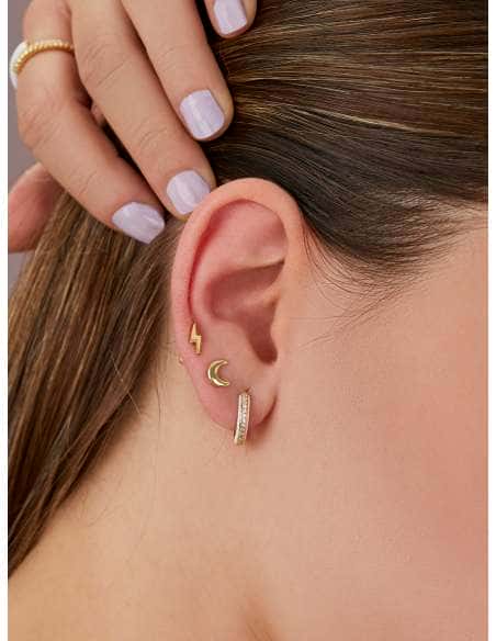Piercing Luna en Plata de Ley chapado en oro - Marea D02510/AG