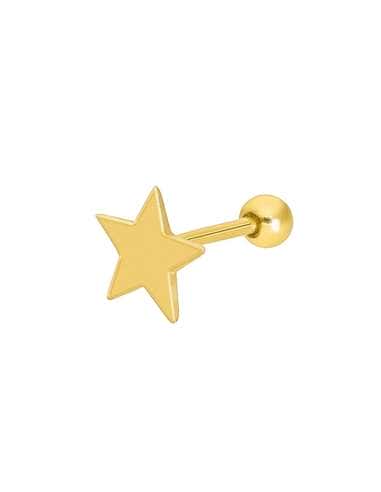 Piercing Estrella en Plata de Ley chapado en oro - Marea D02510/AF