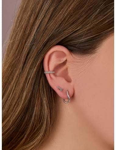Piercing Flecha en Plata de Ley chapado en oro - Marea D02510/AH