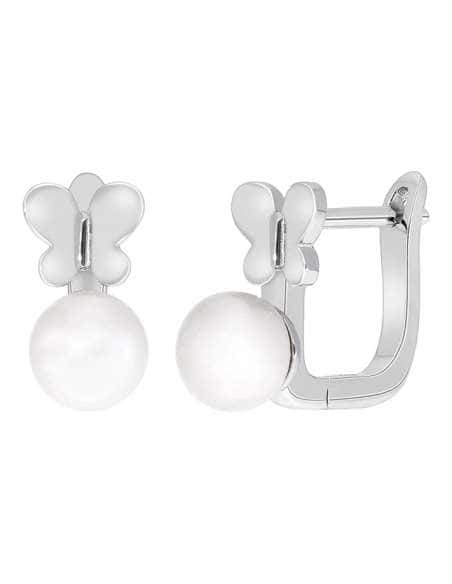 Pendientes para Niña en forma de Mariposa de Plata - Marea D03301/BL