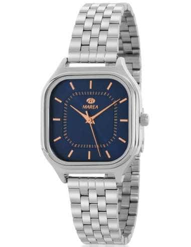 Reloj para Mujer con Correa de Acero y Esfera Azul - Marea B41381/4