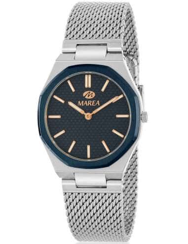 Reloj para Mujer con Correa Milanesa de Acero y Esfera Azul - Marea B54305/1