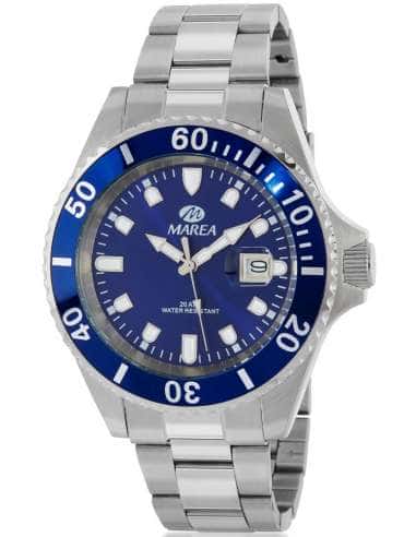 Reloj para Hombre de Acero Inoxidable con Esfera Azul y Bisel Deportivo - Marea B36094/17