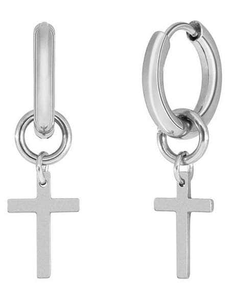 Pendiente para Hombre de Aro con Cruz - Marea D00101/21