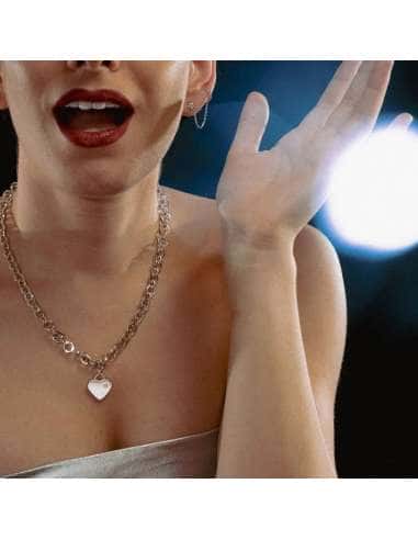 Collar para Mujer de Acero Con Colgante Corazón...