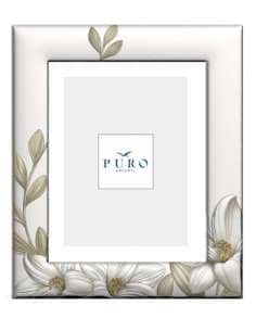 Marco de Fotos Línea Lirio – Puro Argenti en Plata Bilaminada con relieve Floral - Puro Argenti PU8281/18