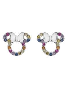 Pendientes para Niña de Plata con Forma de Minnie con Circonitas - Disney AG0009P1