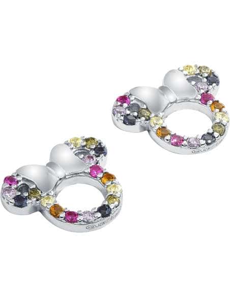 Pendientes para Niña de Plata con Forma de Minnie con Circonitas - Disney AG0009P1