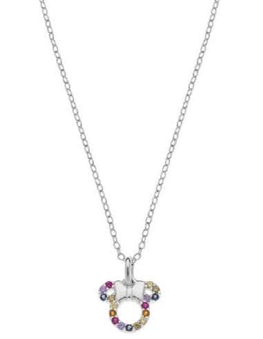 Collar para Niña de Plata con Circonitas - Disney AG0009C1