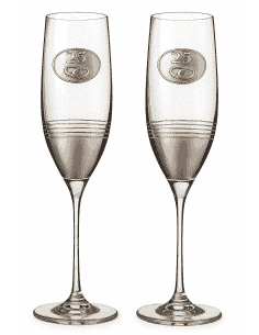 Copas para Bodas 25º Aniversario base satinada con degradado metálico - Global Argenti GA4351V