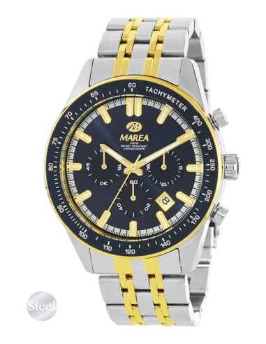 Reloj para Hombre Multifunción Acero Bicolor y esfera negro - Marea B36217/3