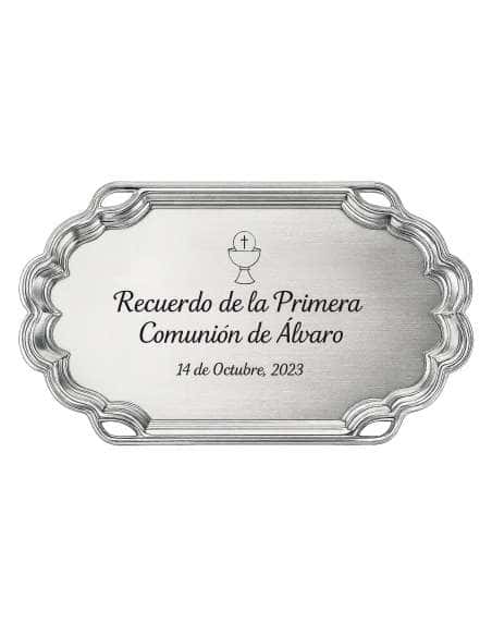Bandeja Personalizable para Bodas, Bautizos, Comuniones o Eventos –  Acero P2600/3