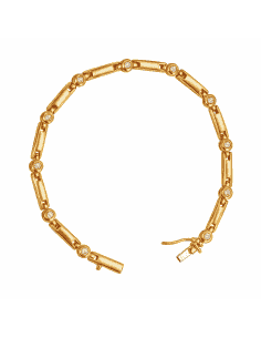 Pulsera para Mujer en Oro con Brillantes Engastados - Oro 18K