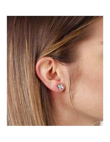 Pendientes para Hombre circonita cuadrada - Oro...