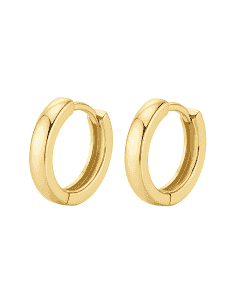 Pendientes para Mujer de aro plano - Oro Amarillo de 18K