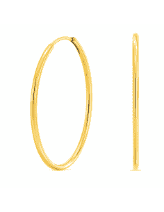 Pendientes para Mujer Aros Fino 48mm en oro - Oro Amarillo 18k
