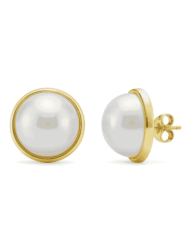 Pendientes para Mujer en Oro y Perla - Oro amarillo 18K