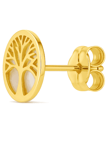 Pendientes para Mujer Árbol de la Vida en oro y...