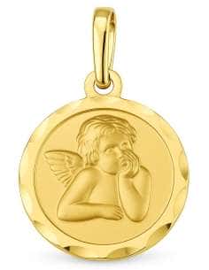 Colgante de oro Ángel de la Guarda - Oro Amarillo 18K