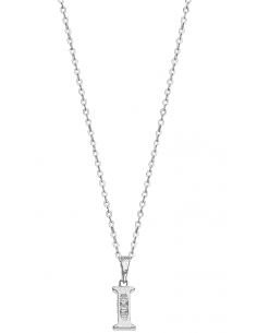 Collar para Mujer Plata de Ley con la letra I - Lotus LP3054-1/I