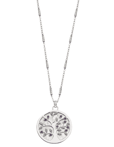 Collar para Mujer Arbol de la Vida Plata de Ley - Lotus LP1889-1/1