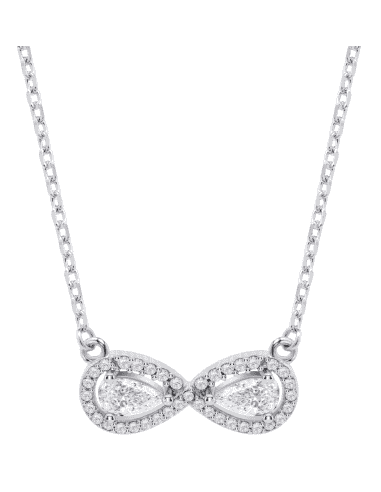 Collar para Mujer Infinito con Circonitas Plata de Ley - Lotus LP3896-1/1