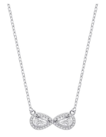 Collar para Mujer Infinito con Circonitas Plata de Ley - Lotus LP3896-1/1