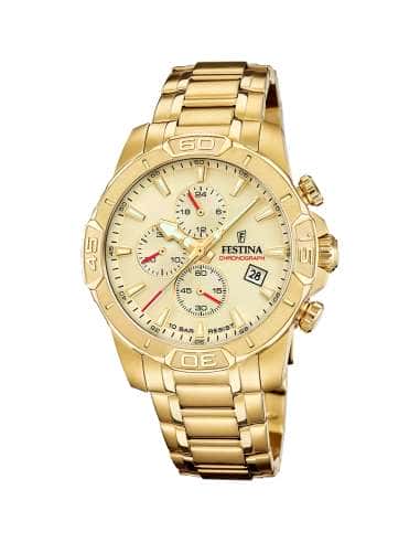 Reloj para Hombre Dorado Cronógrafo - FESTINA F20705/21