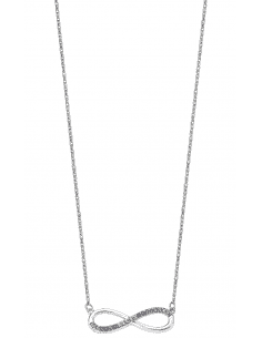 Collar para Mujer Infinito con circonitas de colores Plata de Ley - Lotus LP1872-1/2