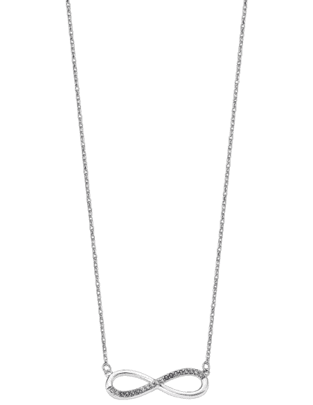 Collar para Mujer Infinito con circonitas de colores Plata de Ley - Lotus LP1872-1/2