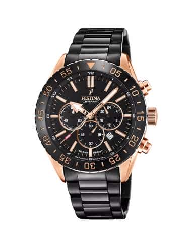 Reloj para Hombre Ceramic Cronográfo con Esfera Negra - FESTINA F20578/1