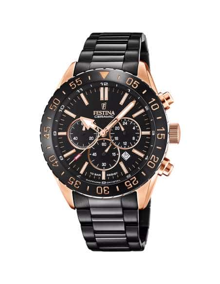 Reloj para Hombre Ceramic Cronográfo con Esfera Negra - FESTINA F20578/1