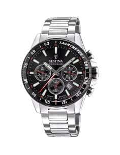 Reloj para Hombre Cronógrafo con Esfera Negra - FESTINA F20560/6