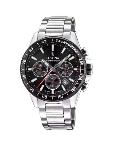 Reloj para Hombre Cronógrafo con Esfera Negra - FESTINA F20560/6