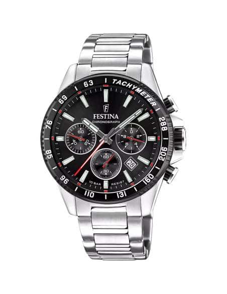 Reloj para Hombre Cronógrafo con Esfera Negra - FESTINA F20560/6
