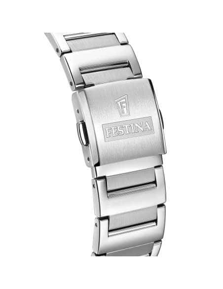 Reloj para Hombre Rectangular con Esfera Plateada - FESTINA F20677/2