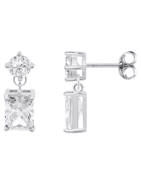 Pendientes para Mujer con Circonitas Plata de Ley - Lotus LP3892-4/1