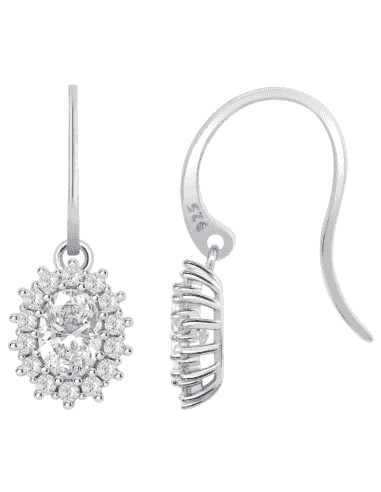 Pendientes para Mujer en forma de Rosetón con...