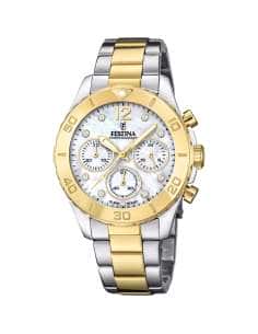 Reloj para Mujer Bicolor con esfera nacar y circonitas - Festina  F20604/1